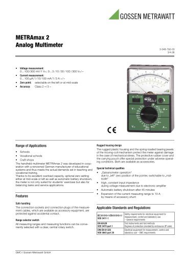 analog multimeter user instructions